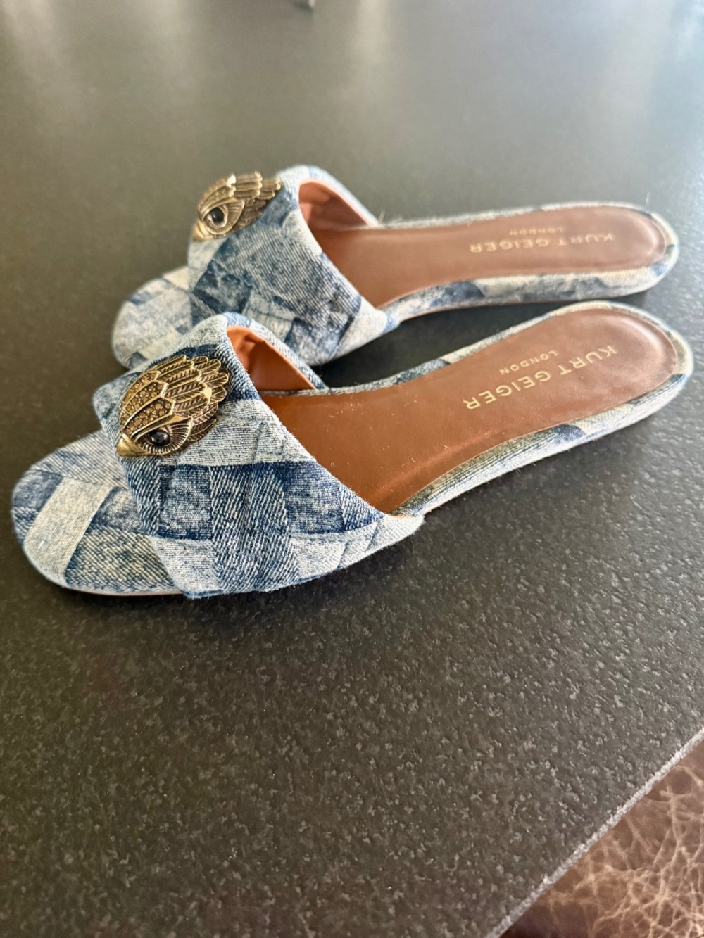 Kurt Geiger Denim Sandals Size 39